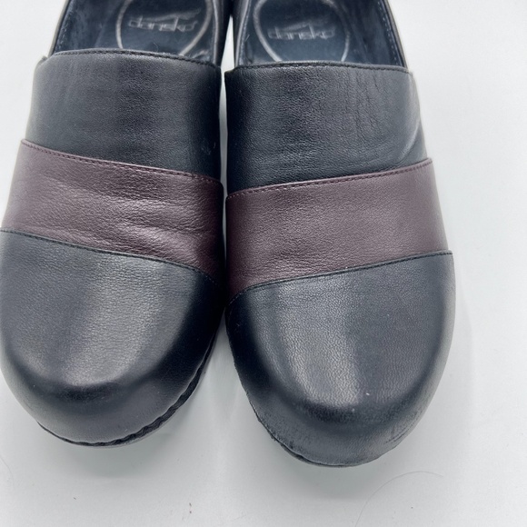 Dansko Tenley Nappa Clog Slip On Brown Black Size 38 - Picture 6 of 16